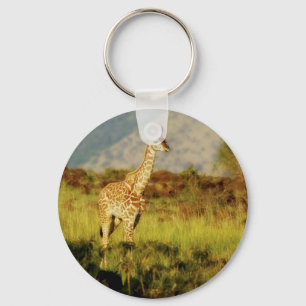 Baby girafe porte - clés de la faune et porte-clés