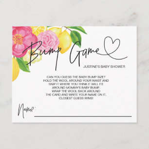 Baby Girl Baby shower de jeu de bosses cartes de G