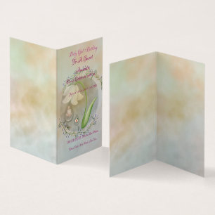 Baby Girl Carte Plat d'anniversaire 1sr