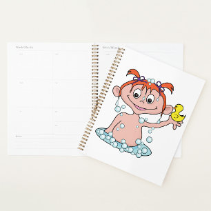 Baby Girl Dans Un Bain Spiral Planner