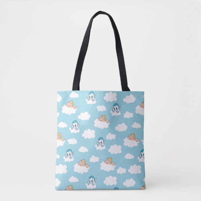 Baby Hercules and Pegasus Cloud Pattern Tote Bag (Devant)