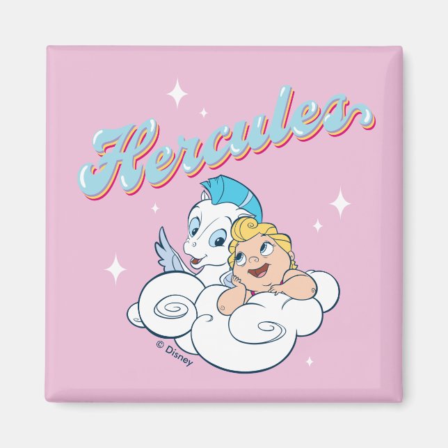 Baby Hercules and Pegasus on a Cloud Magnet (Devant)