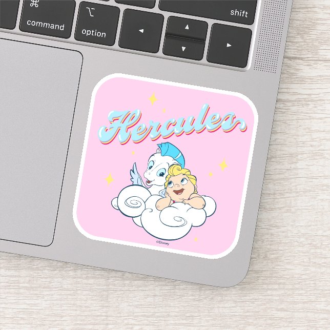 Baby Hercules and Pegasus on a Cloud Sticker (Détail)