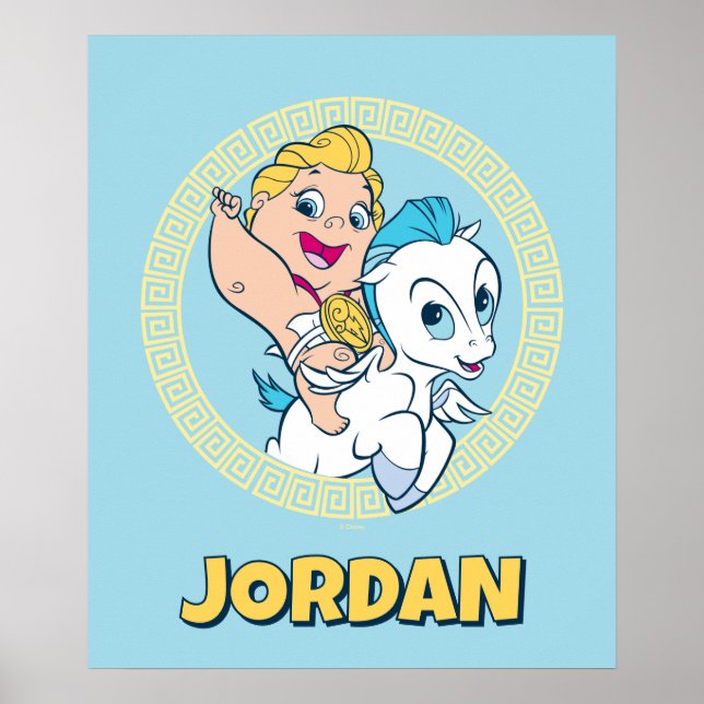 Baby Hercules Riding Pegasus Poster (Devant)