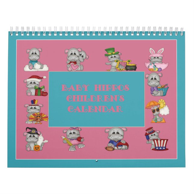 Baby Hippopotames Calendrier des enfants (Protection)