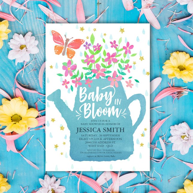 Baby in Bloom Baby shower Invitation (Créateur téléchargé)