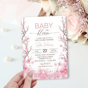 Baby in Bloom Baby shower Invitation