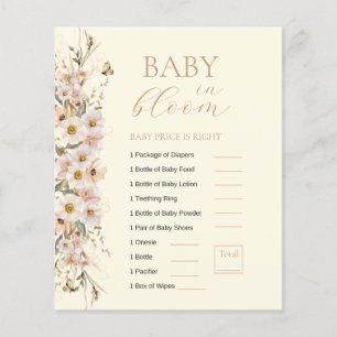 Baby In Bloom Boho Neutral Baby shower Jeu