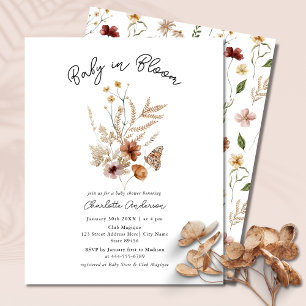 Baby in Bloom Floral Budget Baby shower Invitation