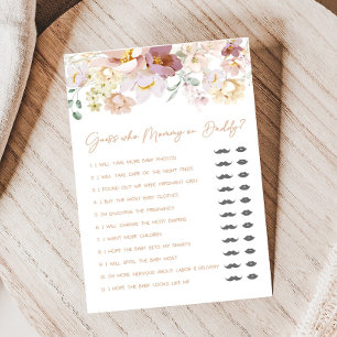 Baby in Bloom Floral Devinez qui maman ou papa jeu