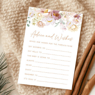 Baby in Bloom Florals Conseils et voeux jeu