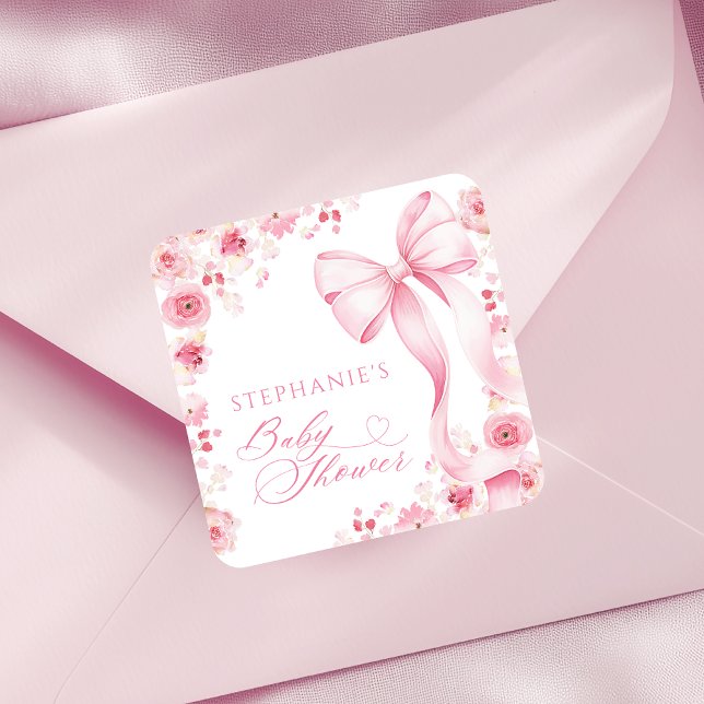 Baby in Bloom Pink Floral Stickers  (Créateur téléchargé)