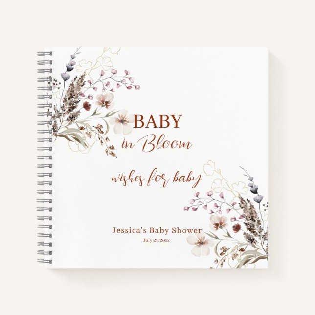 Baby in Bloom Wives for Baby Spiral Carnet (Devant)