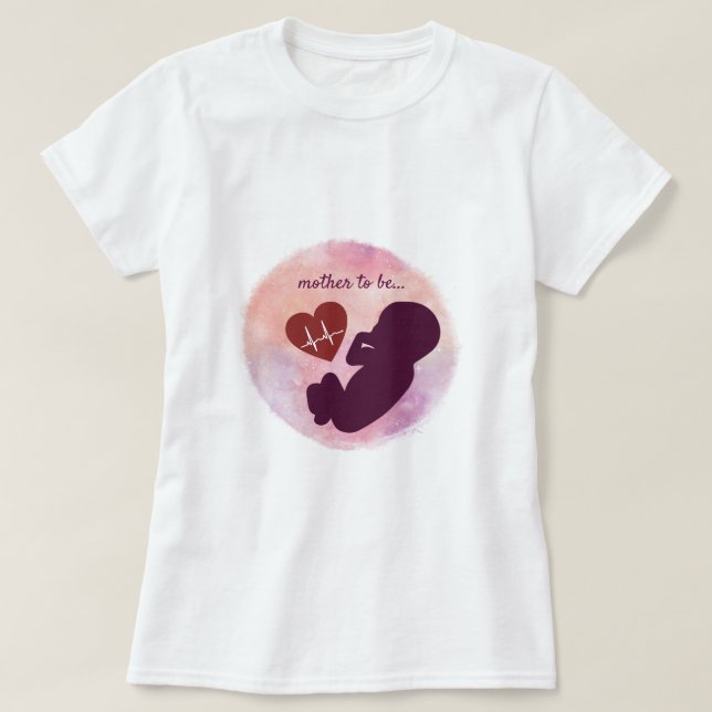 Baby in the Womb Mother to Be T-Shirt (Design devant)