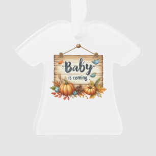 "Baby Is Coming" Robe En Forme D'Ornement Bébé - m