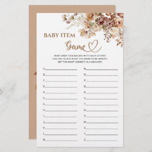 Baby Item Jeu Baby in Bloom Baby shower