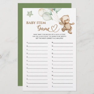 Baby Item Jeu Teddy Bear Baby shower