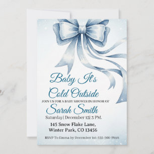 Baby It's Cold Outside Baby shower Invitation