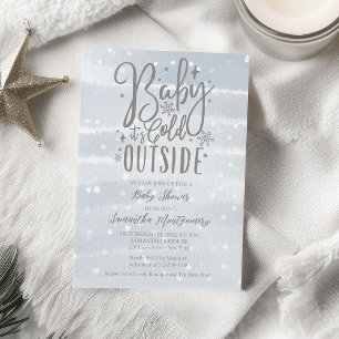 Baby It's Cold Outside Baby shower Invitation
