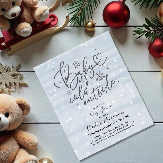 Baby It's Cold Outside Baby shower Invitation (Créateur téléchargé)