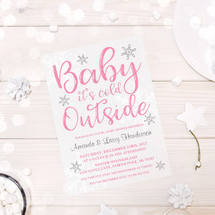 Baby It's Cold Outside Baby shower Invitation - Ro