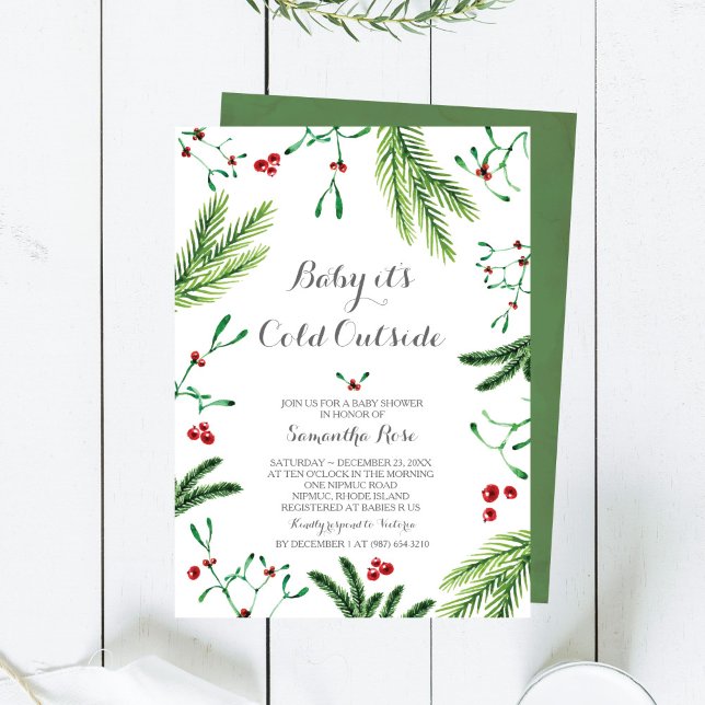 Baby It's Cold Outside Shower Invitation (Créateur téléchargé)