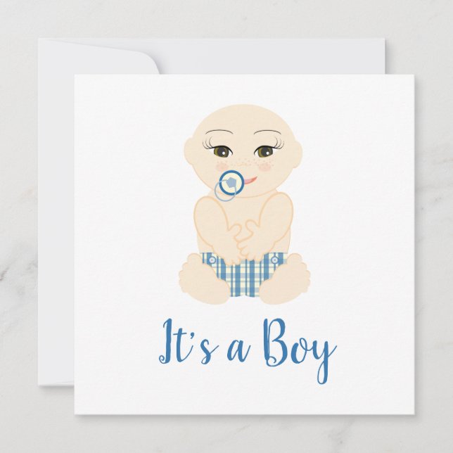 Baby je Vais Illustration in Blue Shades Design (Devant)