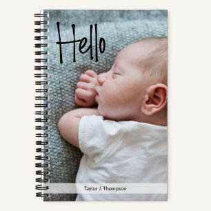Baby Journal avec photo et nom Personnalisé