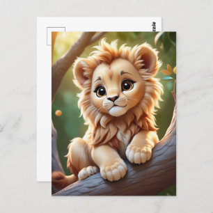 Baby Lion dans la jungle, Carte postale