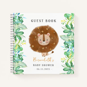 Baby Lion Wild Baby shower livre d'invité