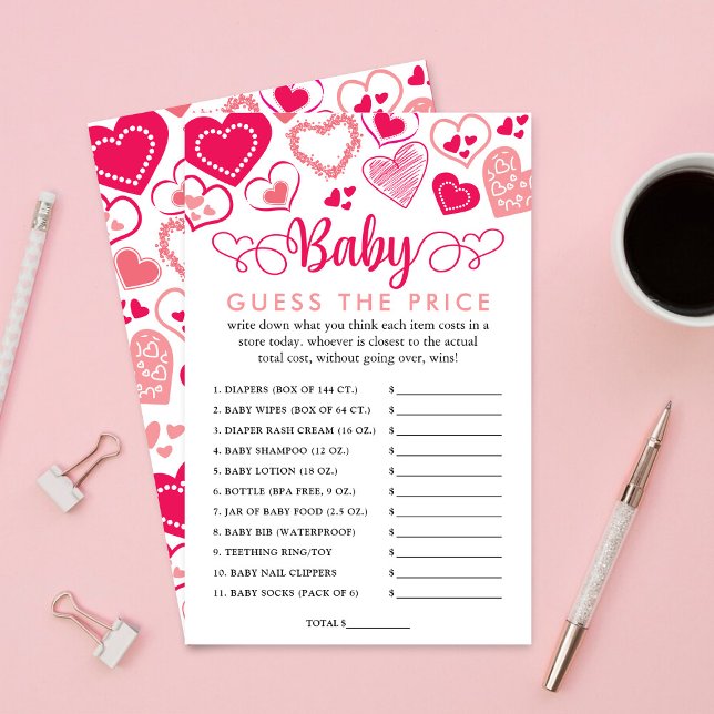 "Baby Love" Saint Valentin Baby shower Prix Jeu (Créateur téléchargé)