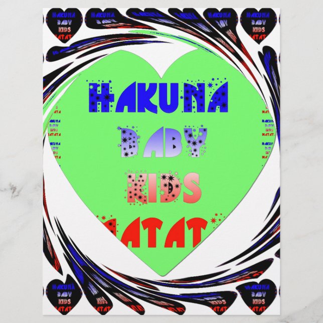 Baby Luminous Hearts Hakuna Matata Baby Design (Devant)