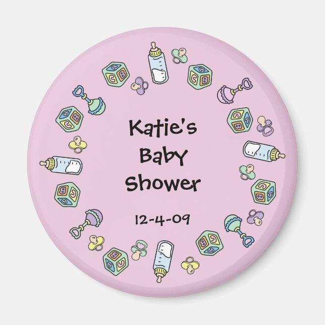 Baby Magnet - Hochets, Tétines, Cubes & Biberons (Devant)