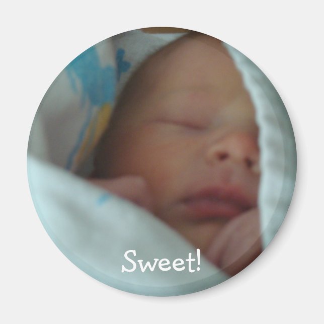 Baby magnets Nouveaux bébés dans la couverture Per (Devant)