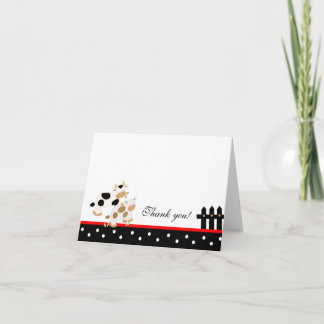 Baby Moo Moo Rouge/Noir Plié Merci note