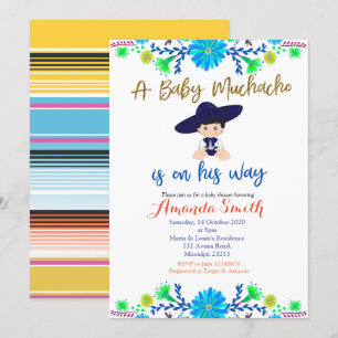 Baby Muchacho Fiesta Baby shower Invitation