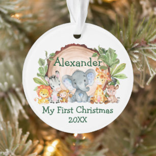 Baby My First Christmas Safari Animaux Végétatio