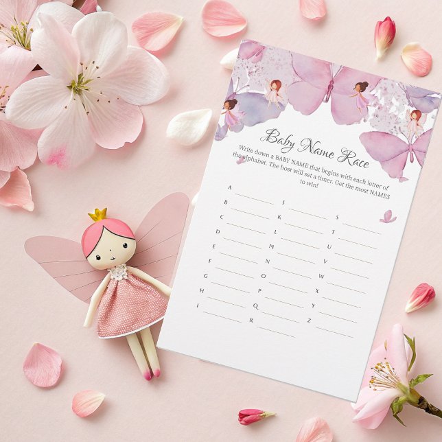 Baby Name Race Game - Baby shower Fée Magique (Créateur téléchargé)