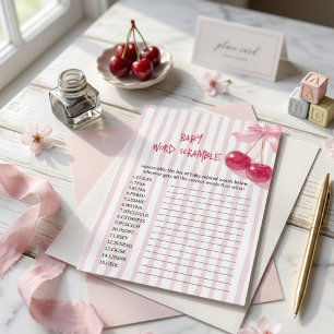 Baby Name Scramble Cerise sur le dessus Fille au n
