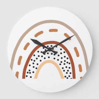 Baby Nursery Boho Rainbow Horloge aux couleurs de 