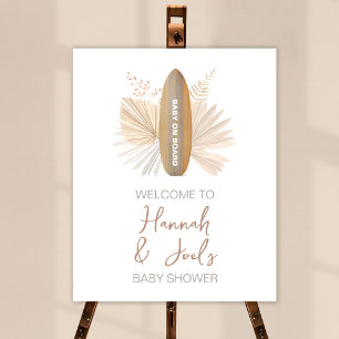 Baby on Board Baby shower Affiche de bienvenue