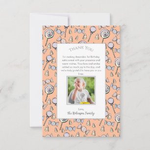 Baby Orange Sweet Little One Candy Merci Card