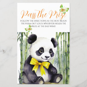 Baby Panda Bear Baby shower Passez le prix jeu