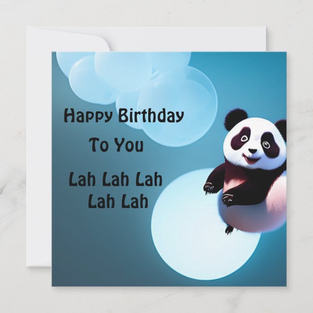 Baby Panda Bubbles, (Devant)