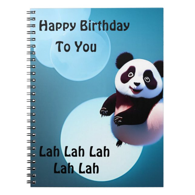 Baby Panda Bubbles, Carnet d'anniversaire (Devant)