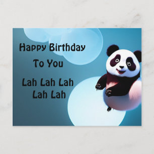 Baby Panda Bubbles, Carte Postale