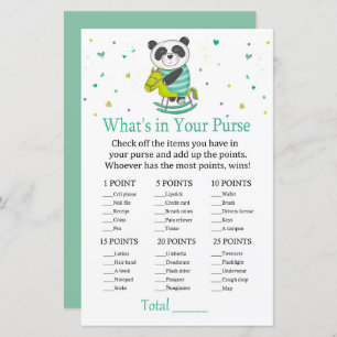 Baby Panda Ce qu'il y a dans votre sac à main