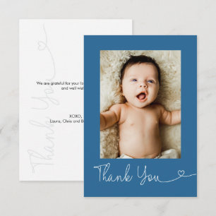 Baby Photo Merci Cœur Baby shower Moderne