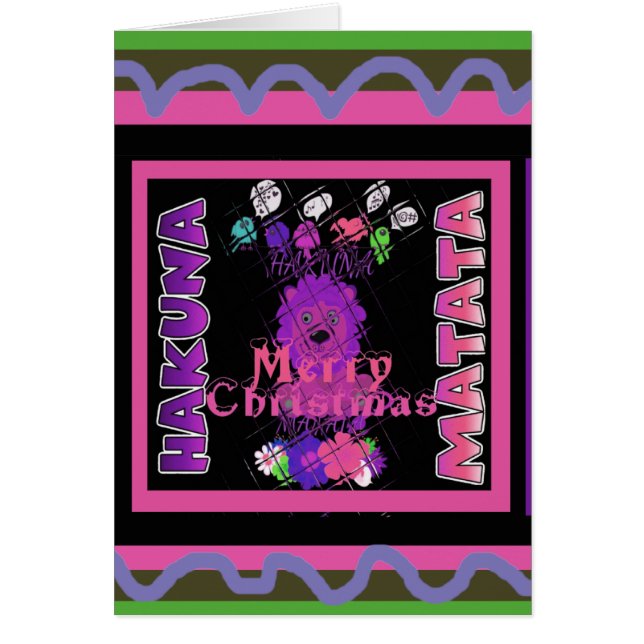 Baby pink Beautiful Merry Christmas Hakuna Matata (Devant)