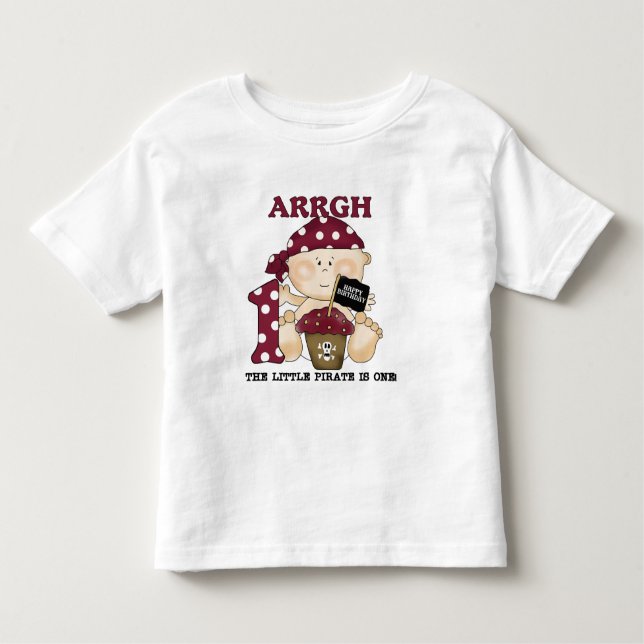 Baby Pirate 1er Anniversaire Tshirts et cadeaux (Devant)